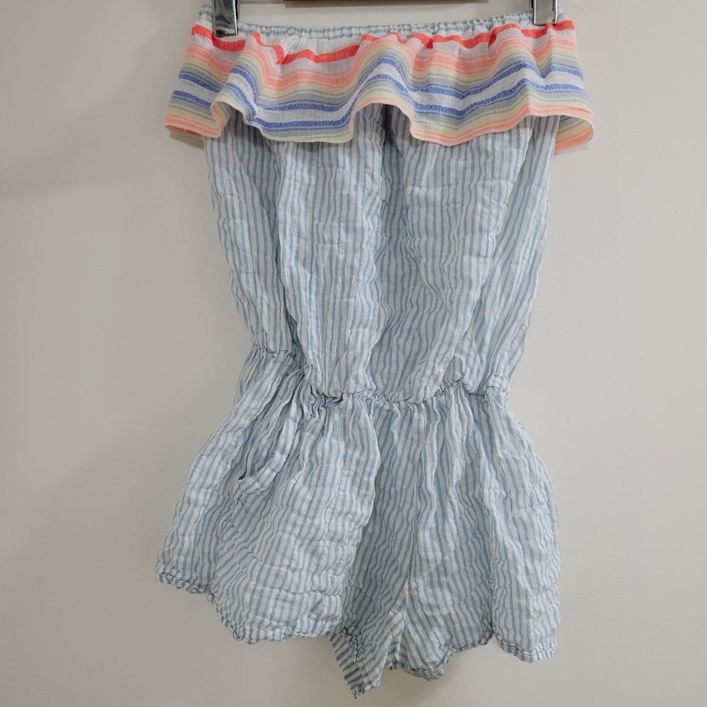 Lemlem strapless romper striped S